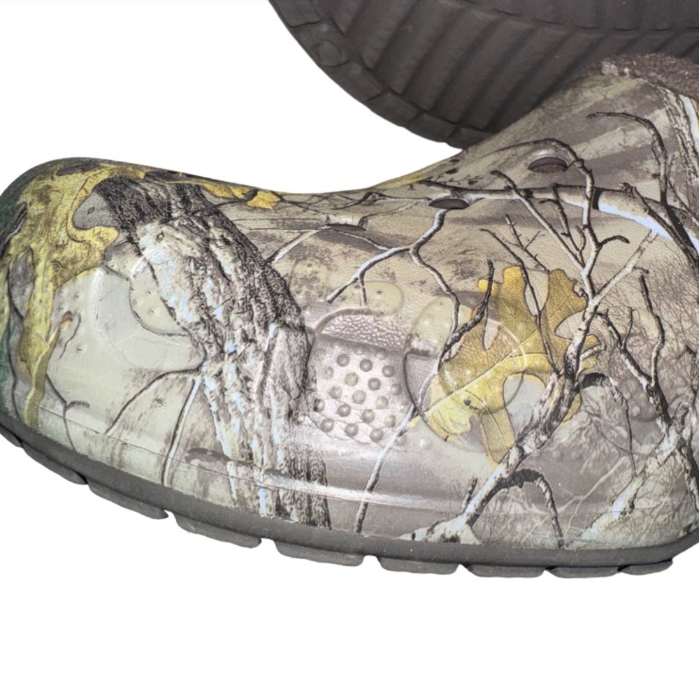 Crocs Lined camouflage slip on shoes women’s 9 men’s outdoor shoes size 7 - Picture 8 of 17